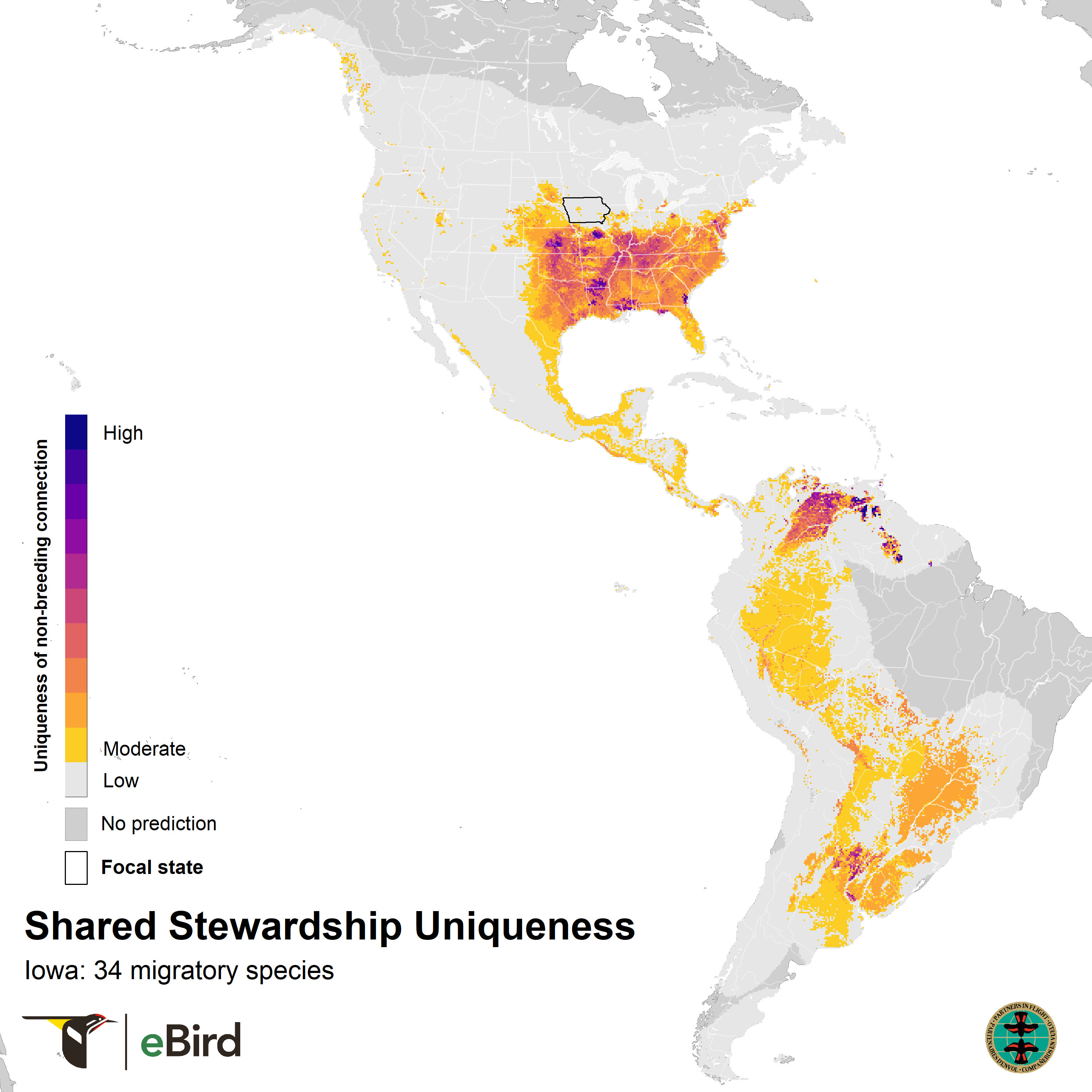 iowa shared stewardship uniqueness map 2023