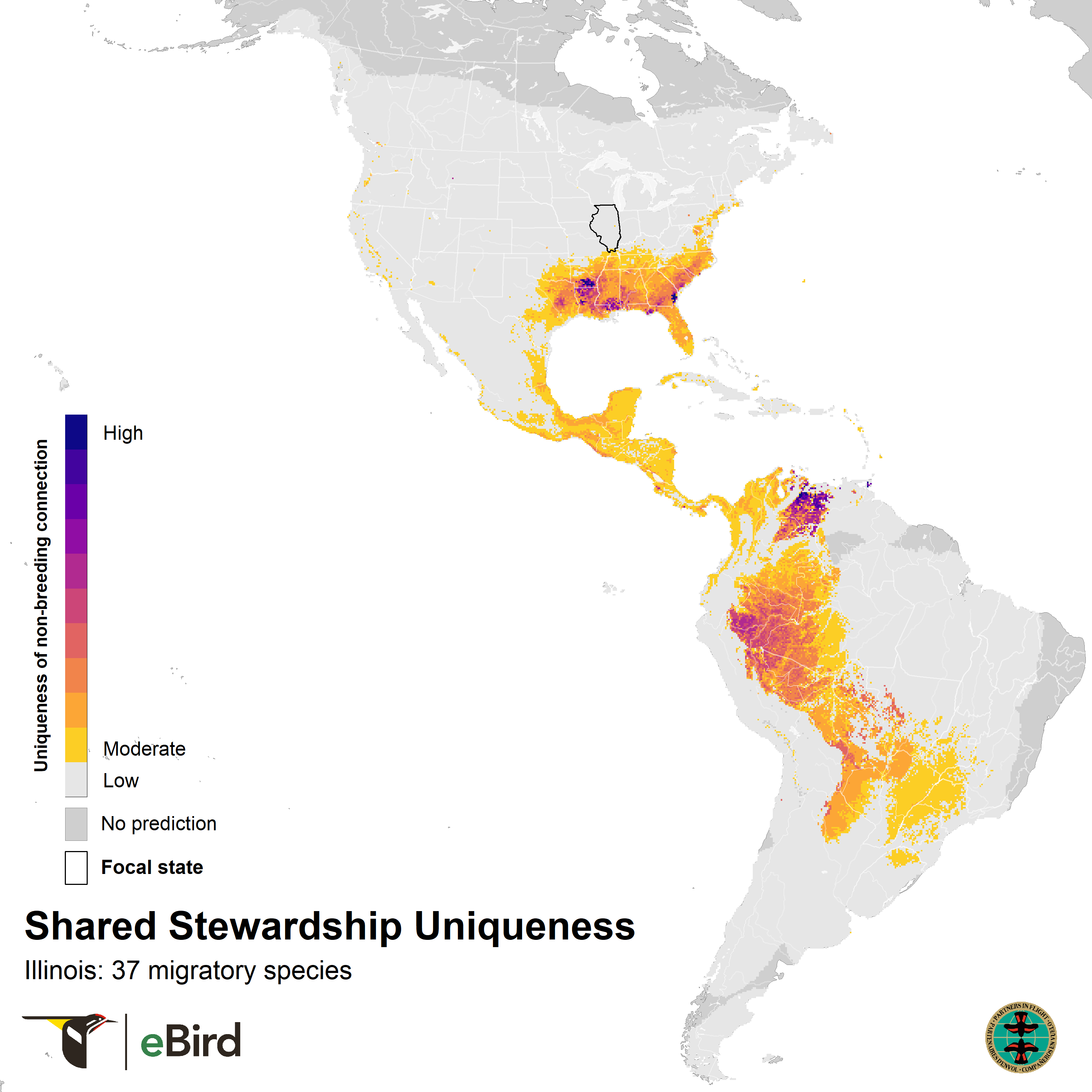 illinois shared stewardship uniqueness map 2023