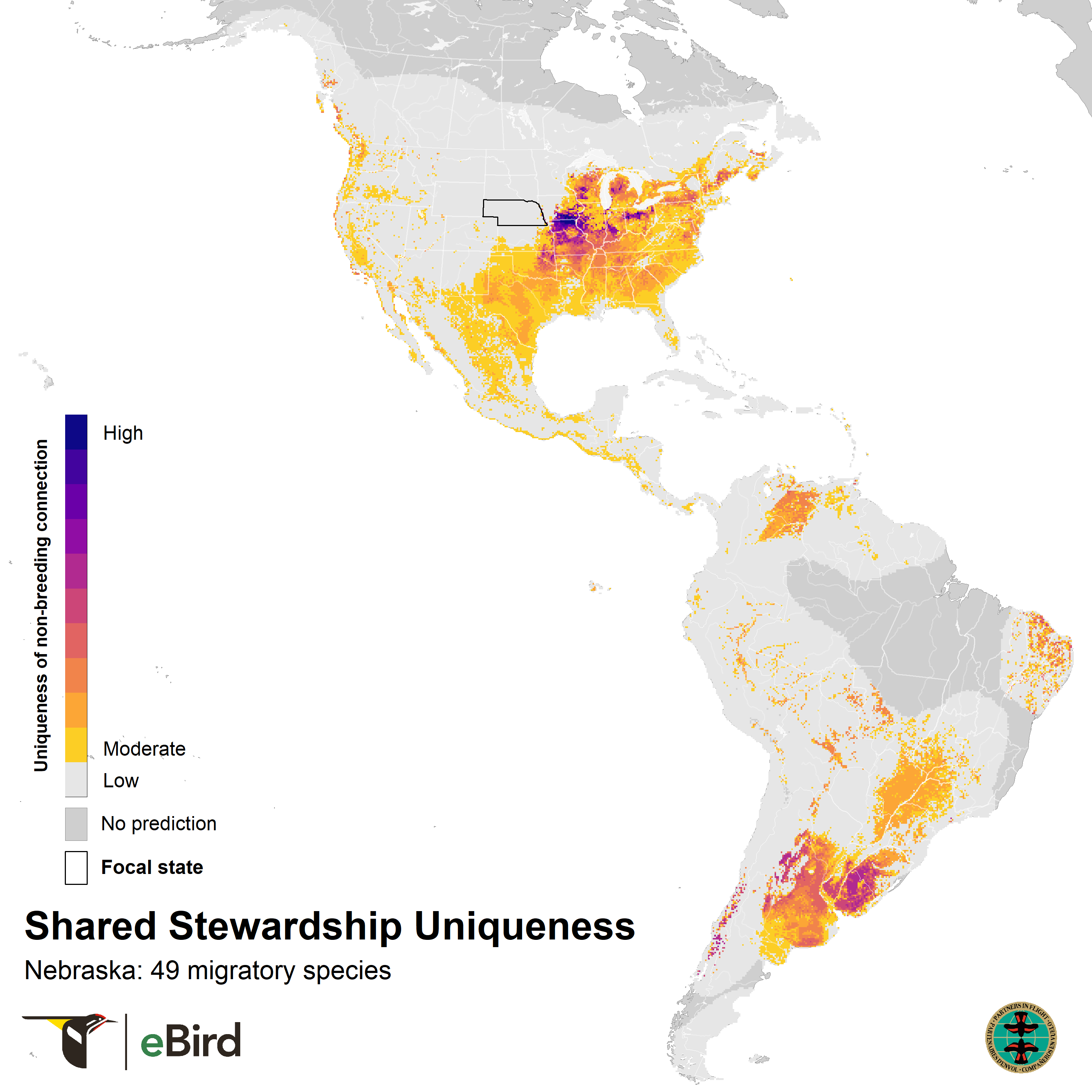 nebraska shared stewardship uniqueness map 2023