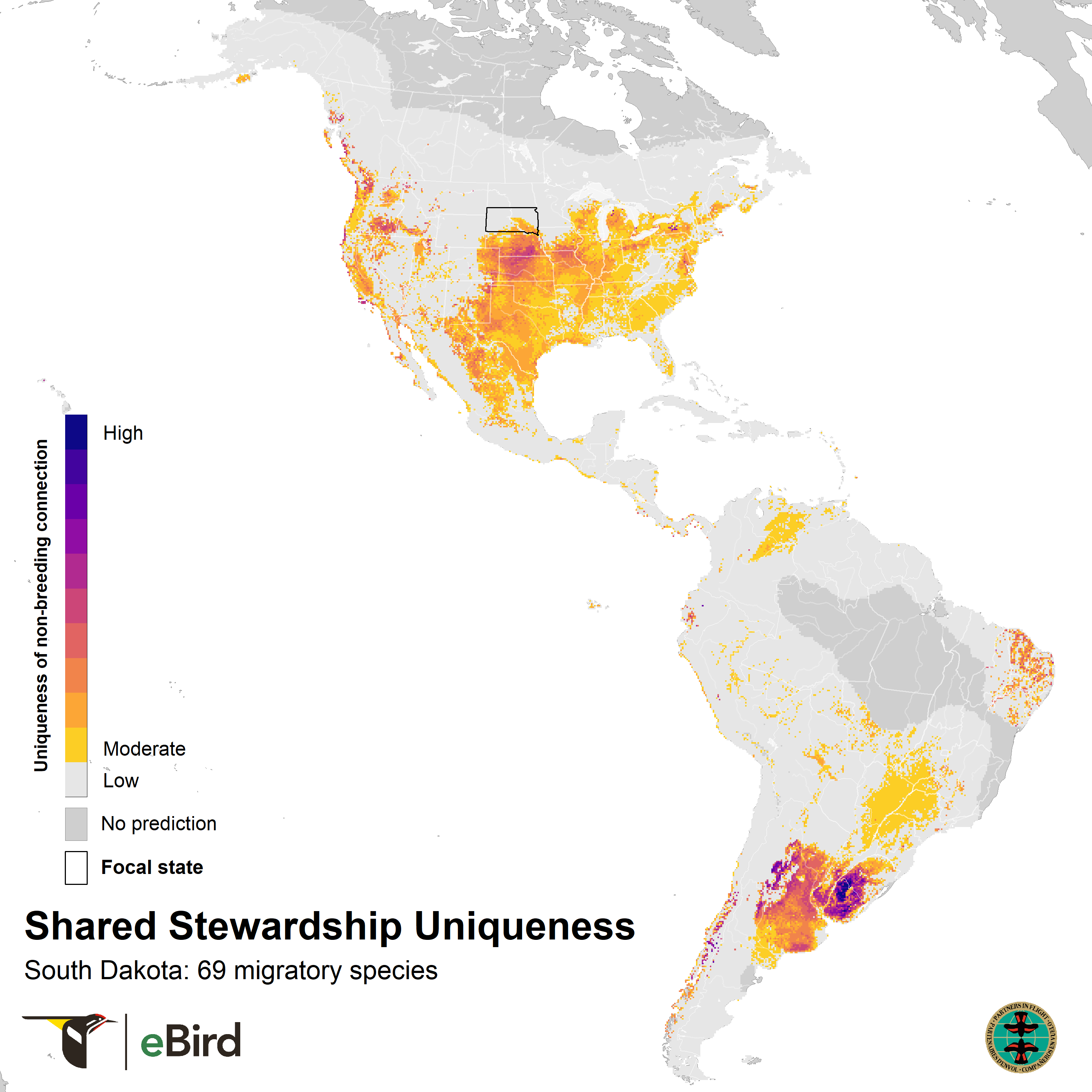 south dakota shared stewardship uniqueness map 2023