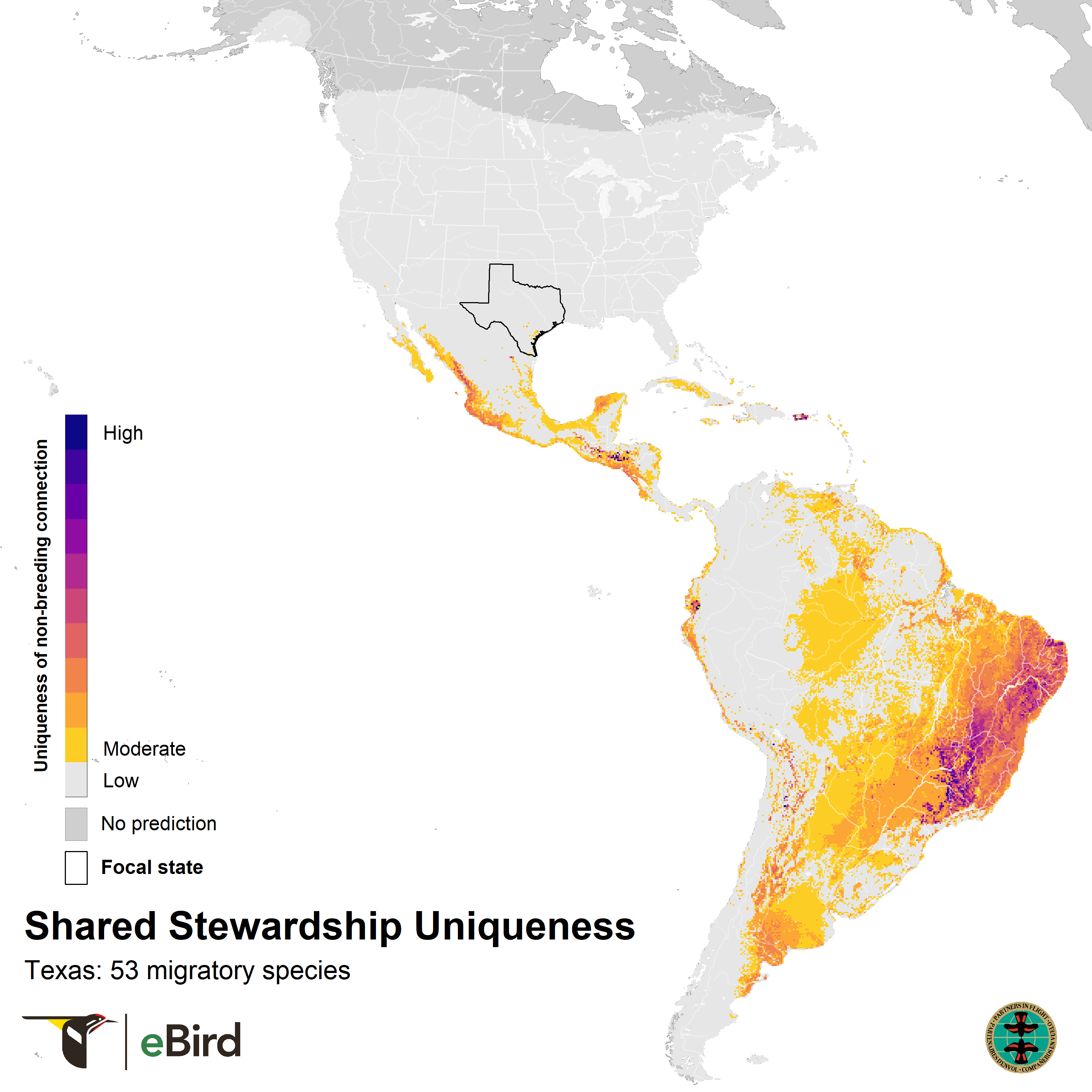 texas shared stewardship uniqueness map 2023