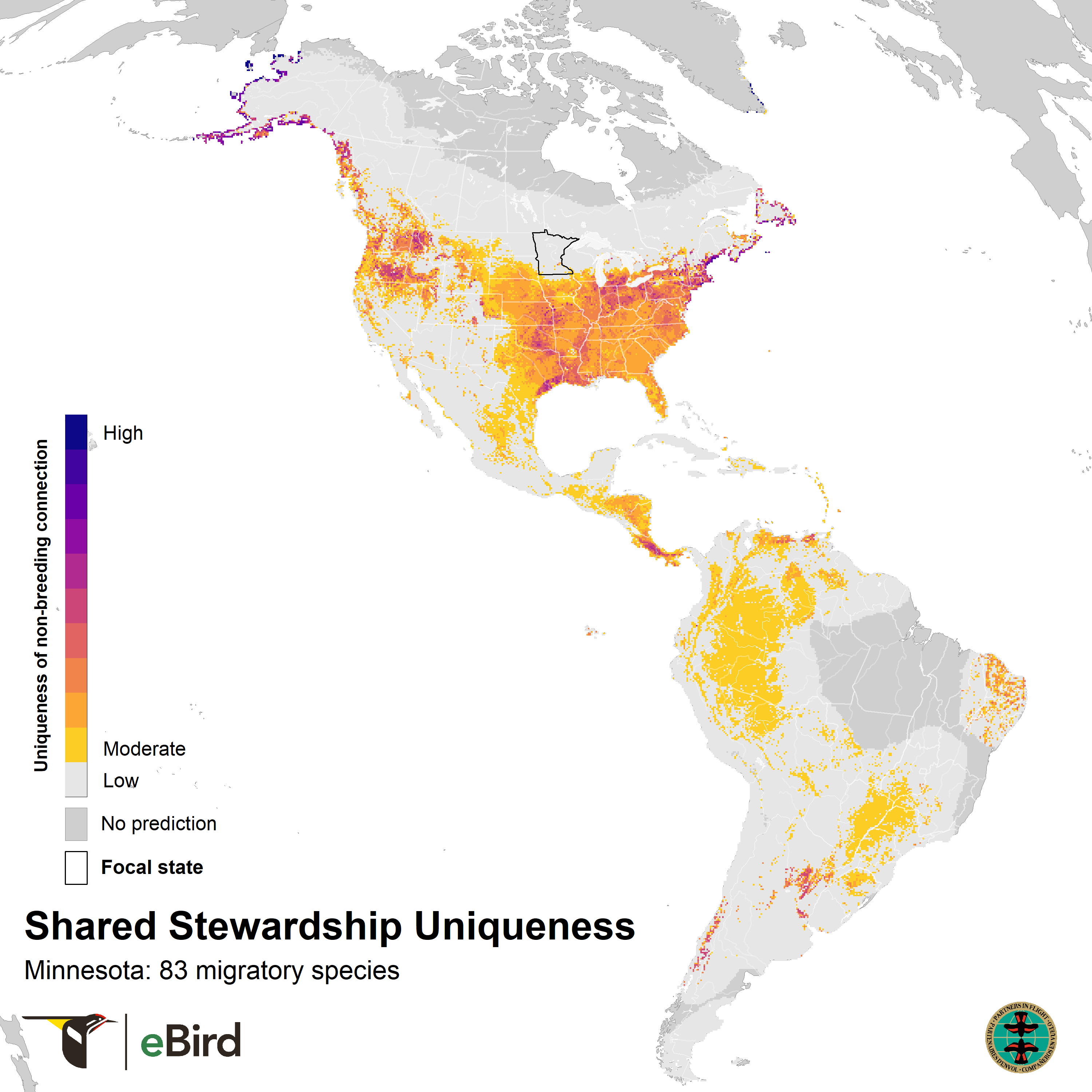 minnesota shared stewardship uniqueness map 2023