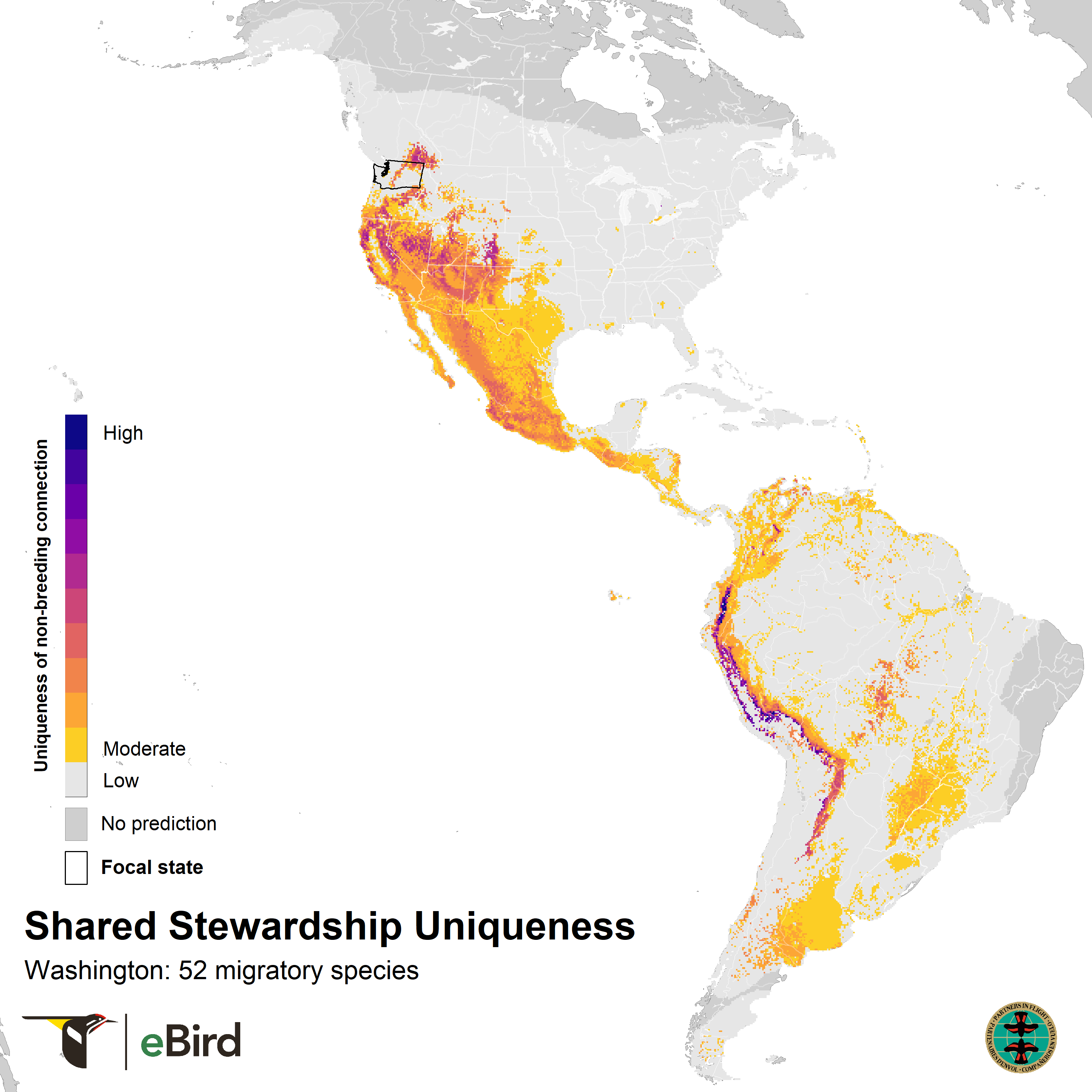 washington shared stewardship uniqueness map 2023