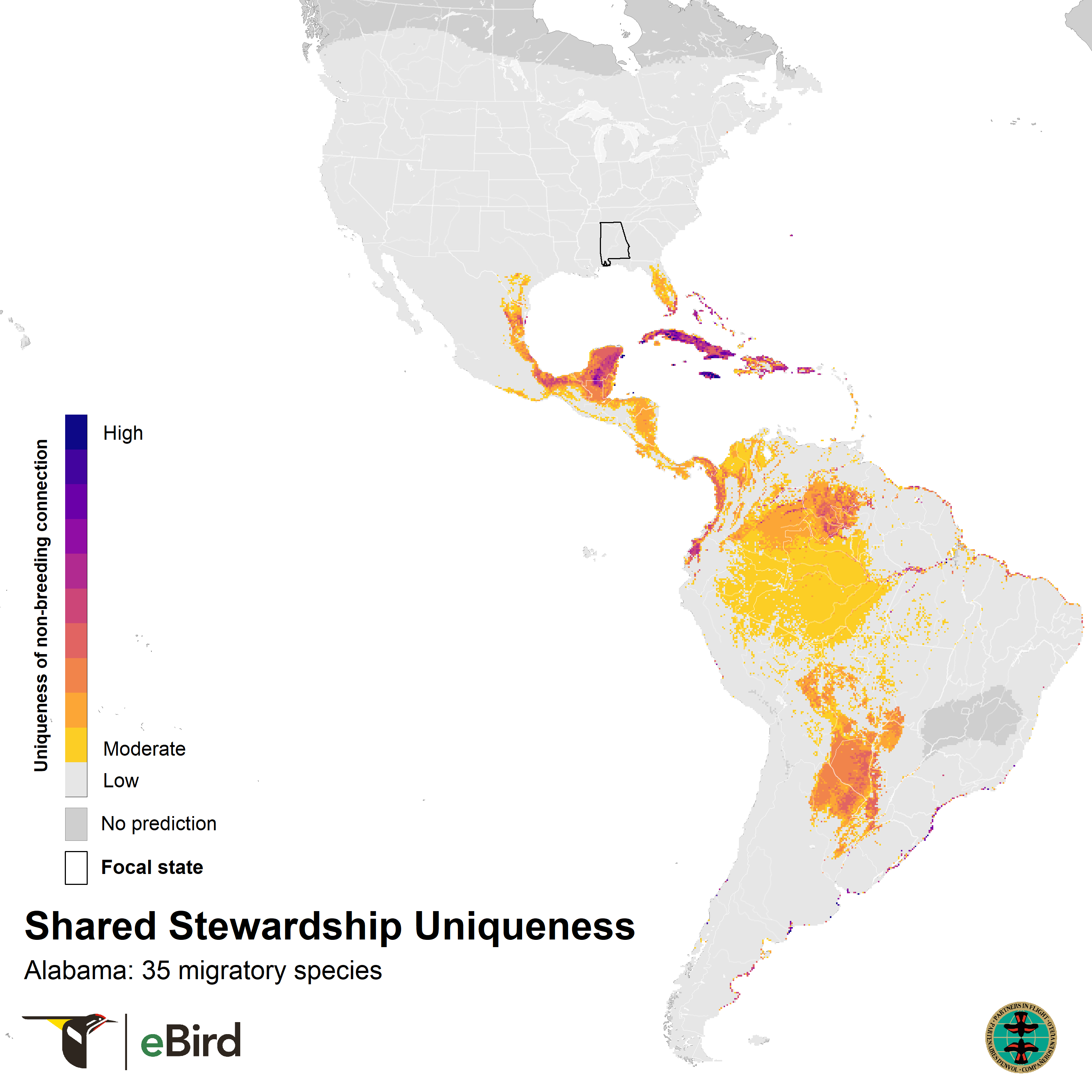 alabama shared stewardship uniqueness map 2023