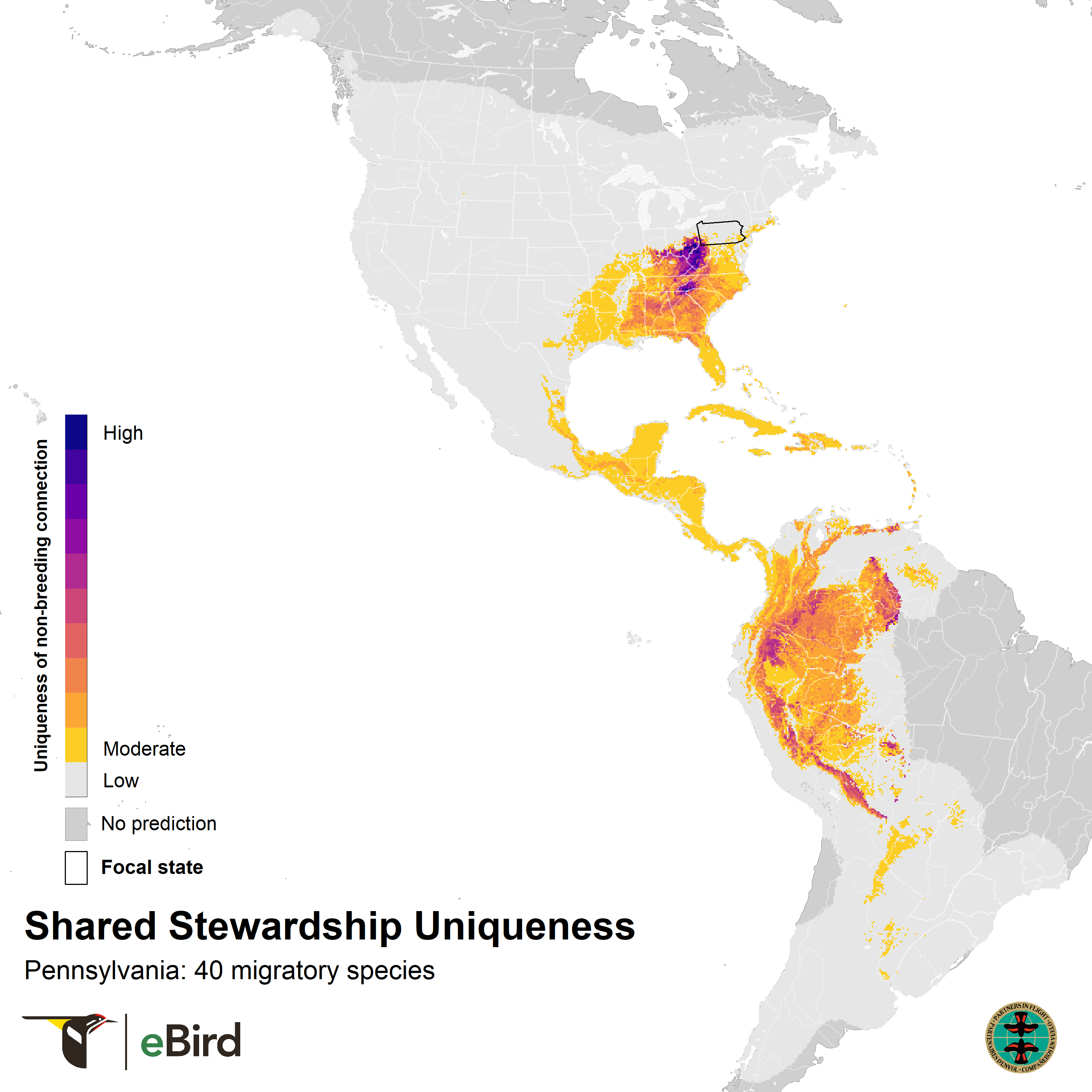 pennsylvania shared stewardship uniqueness map 2023