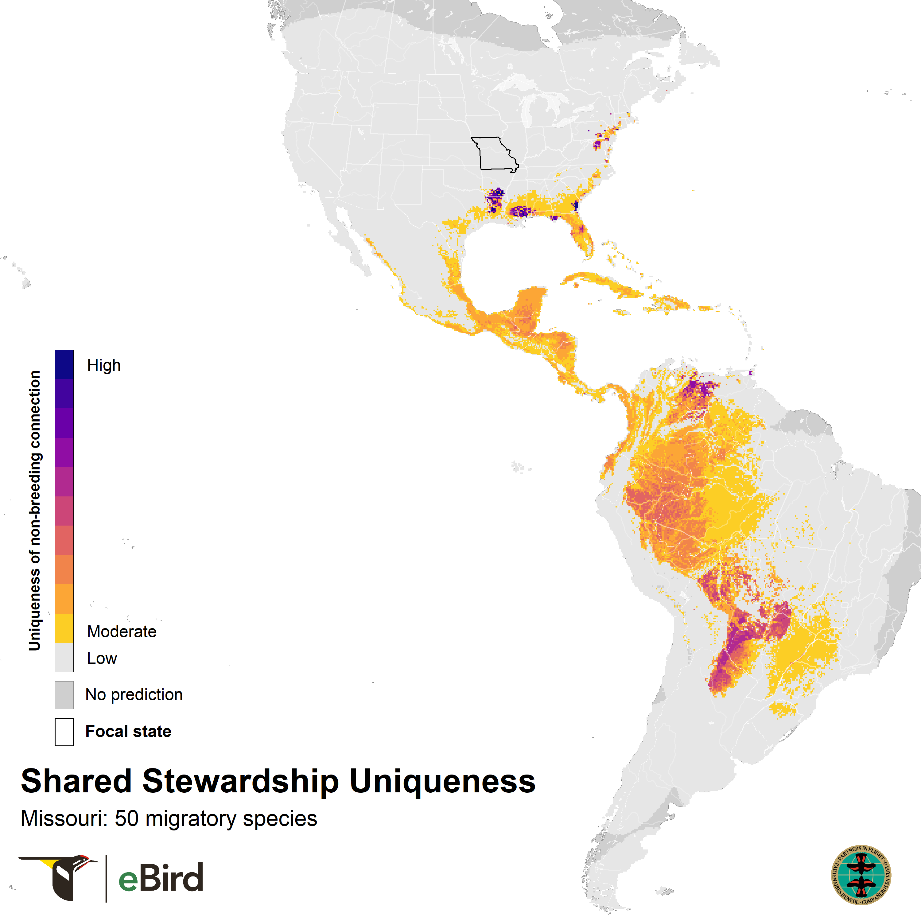 missouri shared stewardship uniqueness map 2023