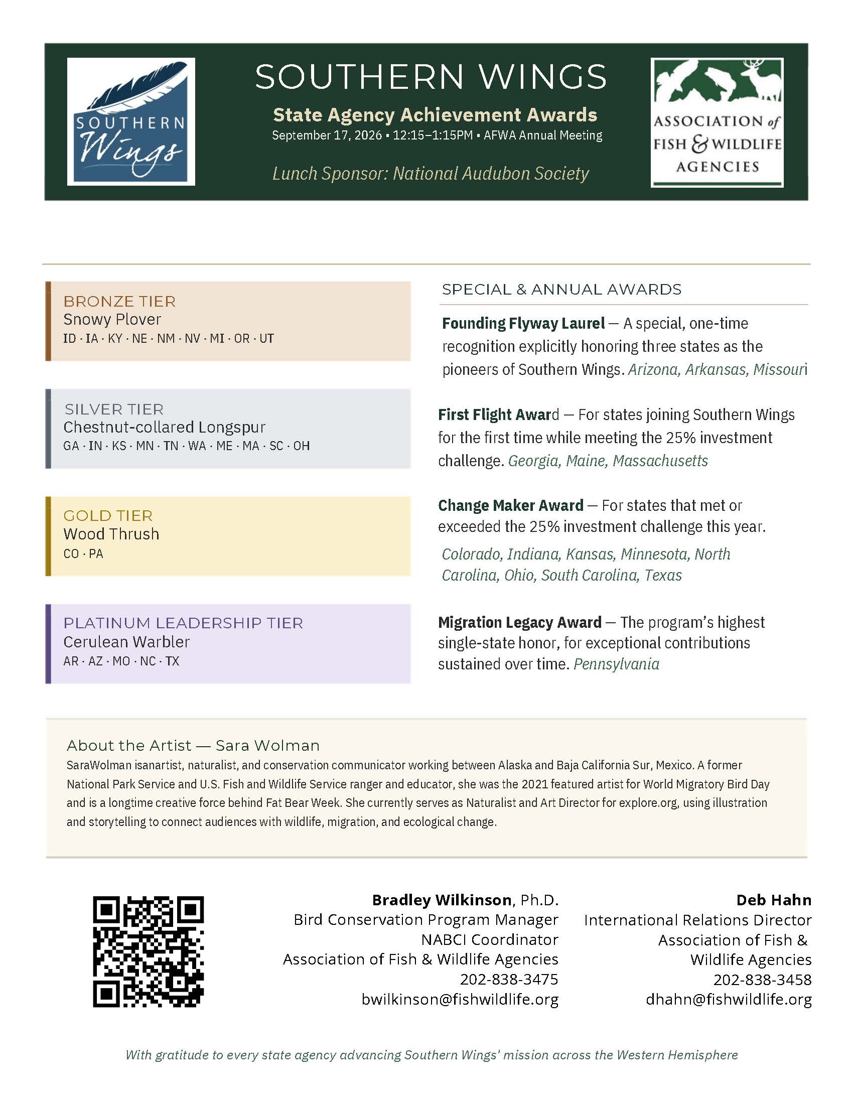 Southern Wings Awards Program